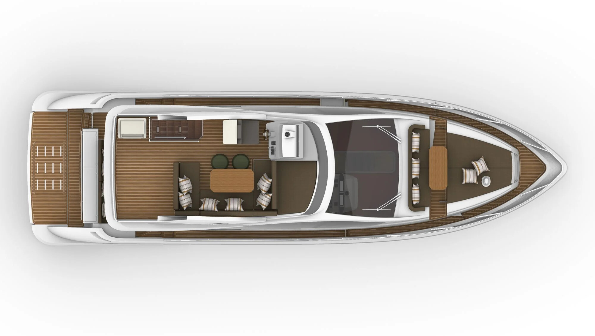Intermarine 56 — planta Flybridge